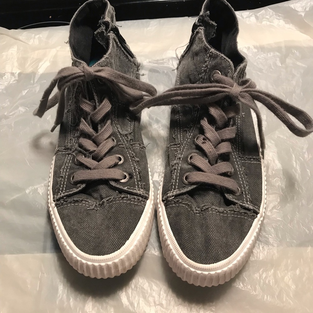 Dark gray sneakers